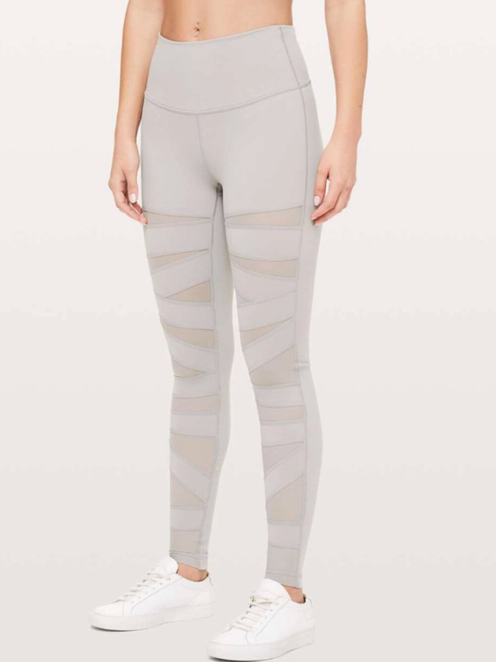 lululemon athletica grey Wunder Under Leggings Womens size 8